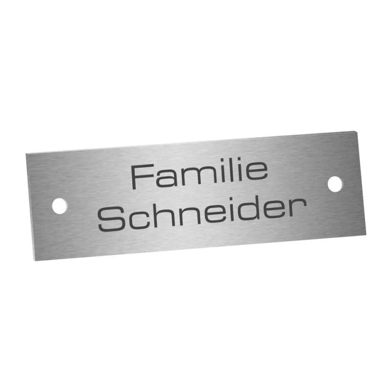 Edelstahlschild 50x20mm Typ 1 4 Edelstahlschild 50x20mm Typ 1 – Bild 2