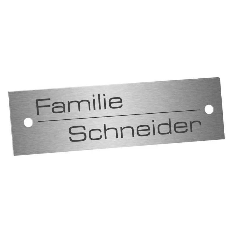 Edelstahlschild 60x20mm Typ 2 4 Edelstahlschild 60x20mm Typ 2 – Bild 2