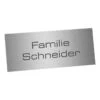 Edelstahlschild 70x25mm Typ 1 2 Edelstahlschild 70x25mm Typ 1 -Hochwertiger Türklingelladen edelstahlschild 70x25mm typ 1