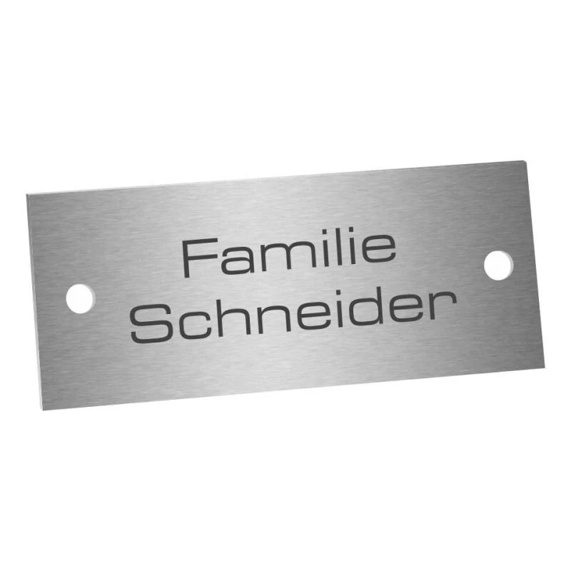 Edelstahlschild 70x25mm Typ 1 4 Edelstahlschild 70x25mm Typ 1 – Bild 2