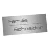 Edelstahlschild 70x25mm Typ 2 -Hochwertiger Türklingelladen edelstahlschild 70x25mm typ 2