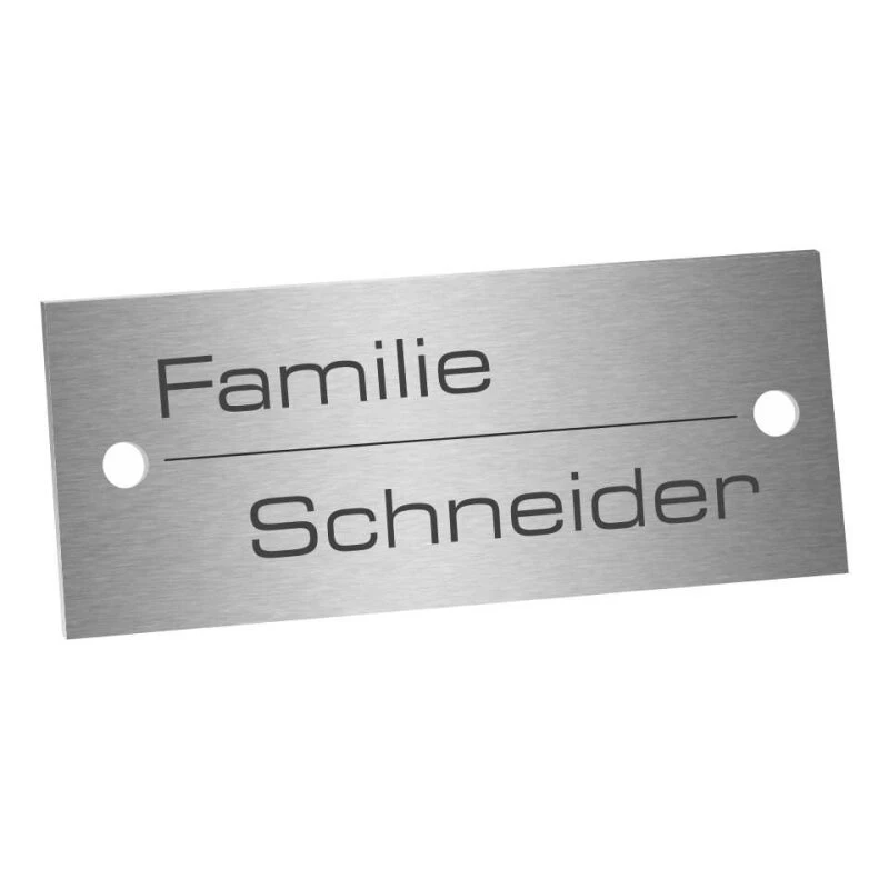 Edelstahlschild 70x25mm Typ 2 4 Edelstahlschild 70x25mm Typ 2 – Bild 2