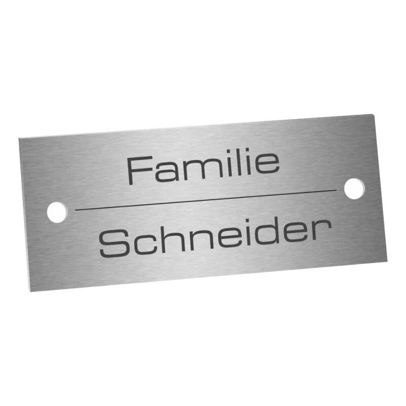 Edelstahlschild 70x25mm Typ 3 4 Edelstahlschild 70x25mm Typ 3 – Bild 2