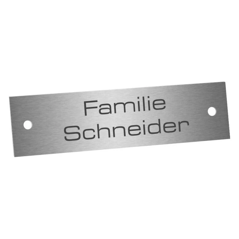 Edelstahlschild 80x20mm Typ 1 4 Edelstahlschild 80x20mm Typ 1 – Bild 2