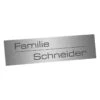 Edelstahlschild 80x20mm Typ 3 2 Edelstahlschild 80x20mm Typ 3 -Hochwertiger Türklingelladen edelstahlschild 80x20mm typ 3