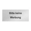 Edelstahlschild 80x35mm Keine Werbung_2 1 Edelstahlschild 80x35mm Keine Werbung_2 -Hochwertiger Türklingelladen edelstahlschild 80x35mm keine werbung 2