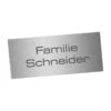Edelstahlschild 80x35mm Typ 1 2 Edelstahlschild 80x35mm Typ 1 -Hochwertiger Türklingelladen edelstahlschild 80x35mm typ 1