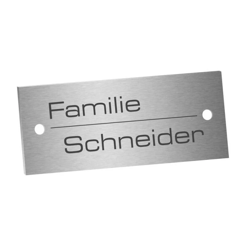 Edelstahlschild 80x35mm Typ 3 4 Edelstahlschild 80x35mm Typ 3 – Bild 2