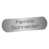 Edelstahlschild 90x20mm Mit Abgerundeten Ecken -Hochwertiger Türklingelladen edelstahlschild 90x20mm mit abgerundeten ecken