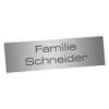 Edelstahlschild Briefkastenschild 60x15mm 1 Edelstahlschild Briefkastenschild 60x15mm -Hochwertiger Türklingelladen edelstahlschild briefkastenschild 60x15mm