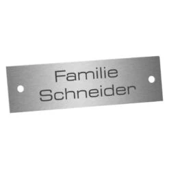 Edelstahlschild Briefkastenschild 60x15mm -Hochwertiger Türklingelladen edelstahlschild briefkastenschild 60x15mm2
