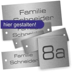 Edelstahlschilder 1,25mm Stärke In Vielen Größen Konfigurierbar