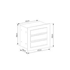 Einbaubriefkasten Cosmo Grau Metallic RAL 9007 3 Parteien -Hochwertiger Türklingelladen einbaubriefkasten cosmo grau metallic ral 9007 3 parteien4