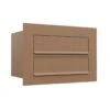Einbaubriefkasten Cosmo Rost RAL 8001 2 Parteien 1 Einbaubriefkasten Cosmo Rost RAL 8001 2 Parteien -Hochwertiger Türklingelladen einbaubriefkasten cosmo rost ral 8001 2 parteien