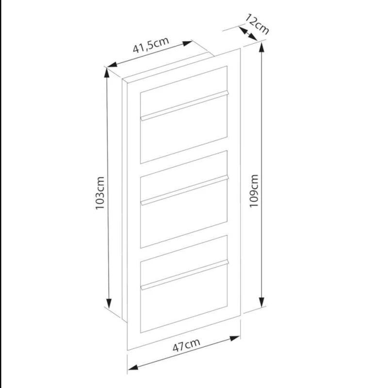Einbaubriefkasten Hochkant Aus Edelstahl RAL 9007 Grau Metallic 3 Parteien 7 Einbaubriefkasten Hochkant Aus Edelstahl RAL 9007 Grau Metallic 3 Parteien – Bild 5