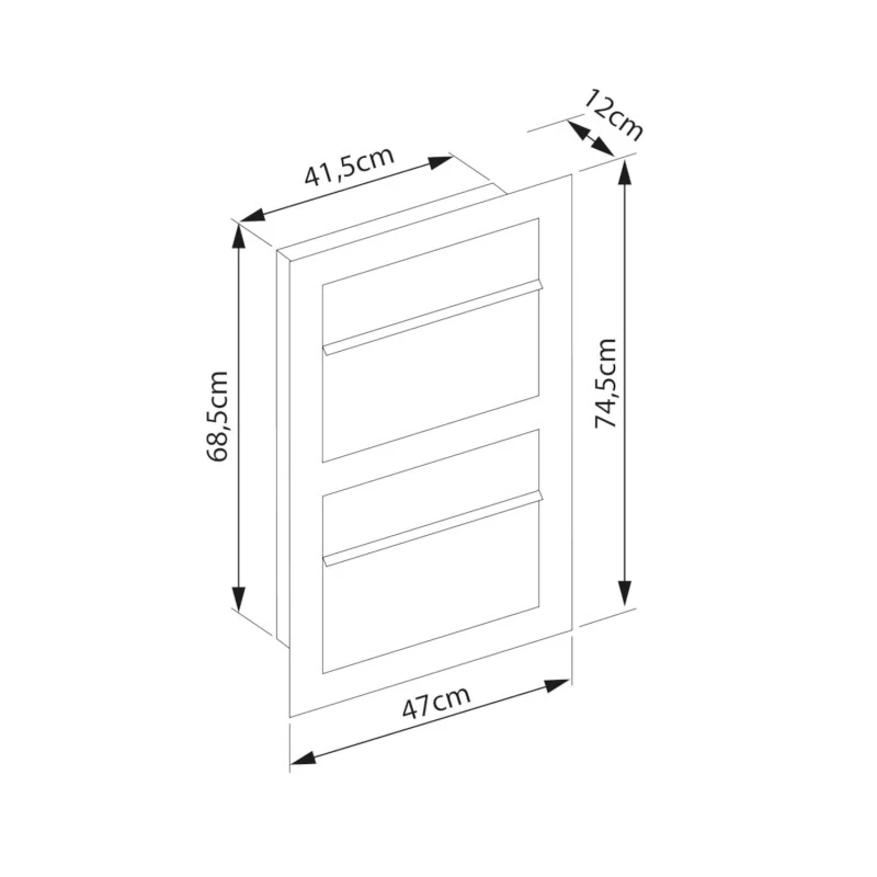 Einbaubriefkasten Hochkant Rostoptik RAL 8001 2 Parteien 7 Einbaubriefkasten Hochkant Rostoptik RAL 8001 2 Parteien – Bild 5