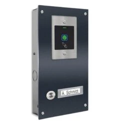 Einfamilien Türklingel 145x260mm Mit FINGERPRINT Beschriftungsfeld