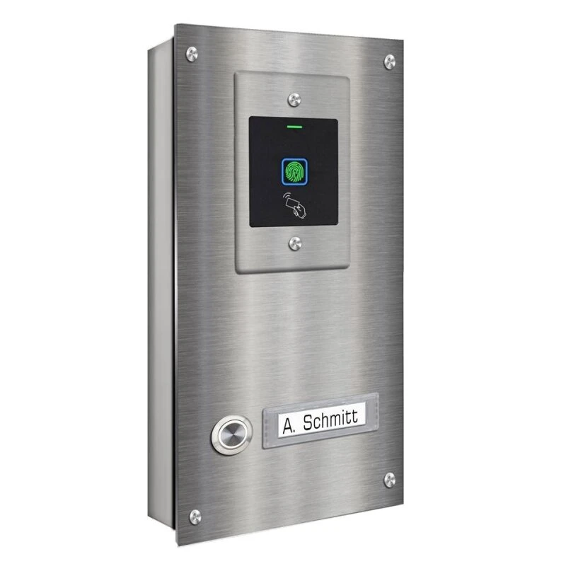 Einfamilien Türklingel 145x260mm Mit FINGERPRINT Beschriftungsfeld 4 Einfamilien Türklingel 145x260mm Mit FINGERPRINT Beschriftungsfeld – Bild 2