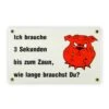 Emailschild 25 X 15 Cm, Hund - Ich Brauche 3 Sekunden -Hochwertiger Türklingelladen emailschild 25 x 15 cm hund ich brauche 3 sekunden