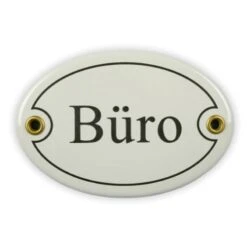 Emailschild Oval, 10,5 X 7 Cm, Büro