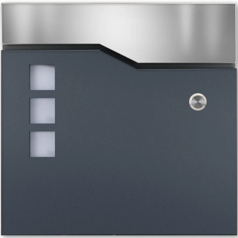 Funk Briefkasten ANTHRAZIT Grau RAL 7016 Mailbox Briefbox 5 Funk Briefkasten ANTHRAZIT Grau RAL 7016 Mailbox Briefbox – Bild 3