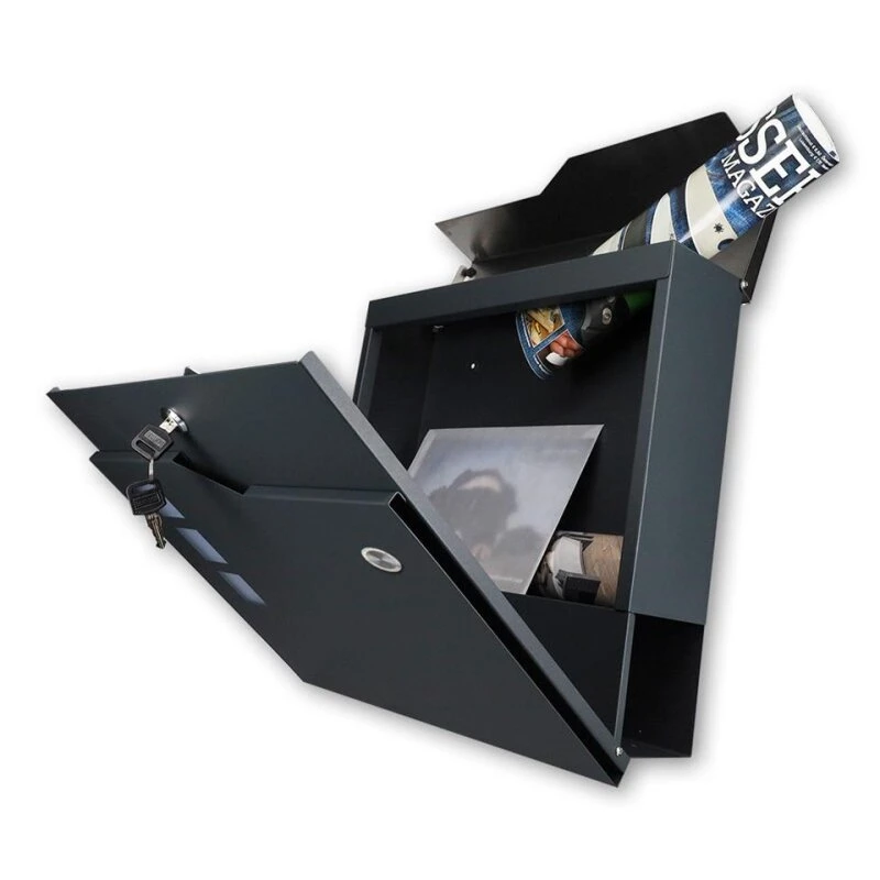 Funk Briefkasten ANTHRAZIT Grau RAL 7016 Mailbox Briefbox 6 Funk Briefkasten ANTHRAZIT Grau RAL 7016 Mailbox Briefbox – Bild 4