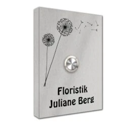 Funk Edelstahl Aufputz Türklingel 110x160mm Premium Saturn7