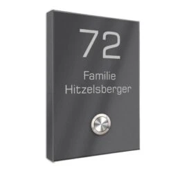 Funk Edelstahl Aufputz Türklingel 110x160mm Premium Titan2 -Hochwertiger Türklingelladen funk edelstahl aufputz tuerklingel 110x160mm premium titan25