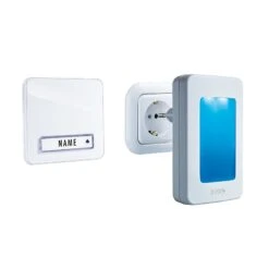 Funk-Türglocken-Set Für 1-Familien-Haus, Mit Automatischem Nachtlicht