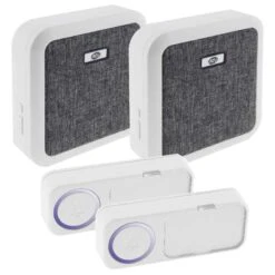 Funk Türklingel Bis 150 M 52 Melodien 2 Taster 2 Steckdosen Empfänger