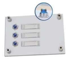 FUNK Türklingel Für 3 Familienhaus Aufputz aus Acrylglas 210x150mm Premium -Hochwertiger Türklingelladen funkklingel 3 familien aus acrylglas 210x150mm mit beschriftungsfeld5