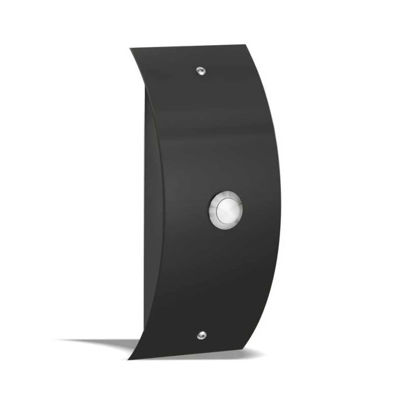 Funkklingel Aufputz Edelstahl 75x180x45mm Schwarz RAL9005 Gloria 3 Funkklingel Aufputz Edelstahl 75x180x45mm Schwarz RAL9005 Gloria