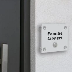 Funkklingel Aus Acrylglas 150x120mm Designklingel Uranus