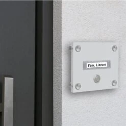 Funkklingel Aus Acrylglas 150x120mm Mit Beschriftungsfeld Uranus