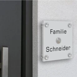 Funkklingel Aus Acrylglas 150x150mm Designklingel Jupiter