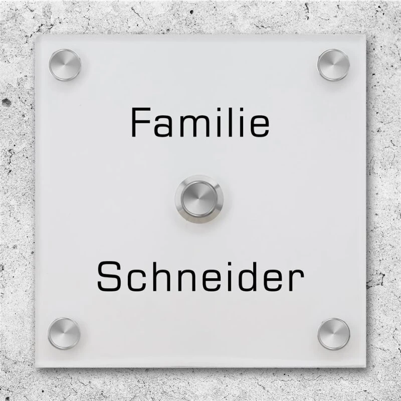 Funkklingel Aus Acrylglas 150x150mm Designklingel Jupiter 4 Funkklingel Aus Acrylglas 150x150mm Designklingel Jupiter – Bild 2