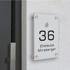 Funkklingel Aus Acrylglas 150x210mm Designklingel Neptun