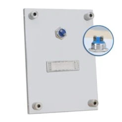 Funkklingel Aus Acrylglas 150x210mm Mit Namensschild Neptun -Hochwertiger Türklingelladen funkklingel aus acrylglas 150x210mm mit namensschild neptun5