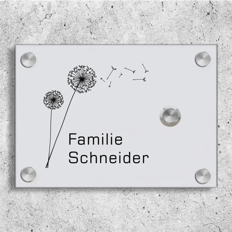 Funkklingel Aus Acrylglas 210x150mm Designklingel Orion 4 Funkklingel Aus Acrylglas 210x150mm Designklingel Orion – Bild 2