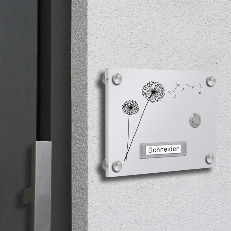 Funkklingel Aus Acrylglas 210x150mm Mit Beschriftungsfeld Orion 3 Funkklingel Aus Acrylglas 210x150mm Mit Beschriftungsfeld Orion