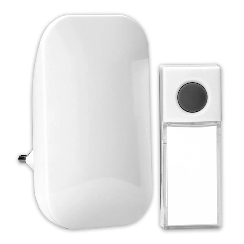 Funkklingel Funkgong-Set HX Brilliant Mit Optischem Rufsignal Steckdose 3 Funkklingel Funkgong-Set HX Brilliant Mit Optischem Rufsignal Steckdose