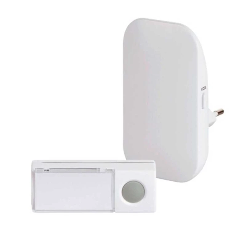 Funkklingel Funkgong-Set HX Brilliant Mit Optischem Rufsignal Steckdose 4 Funkklingel Funkgong-Set HX Brilliant Mit Optischem Rufsignal Steckdose – Bild 2