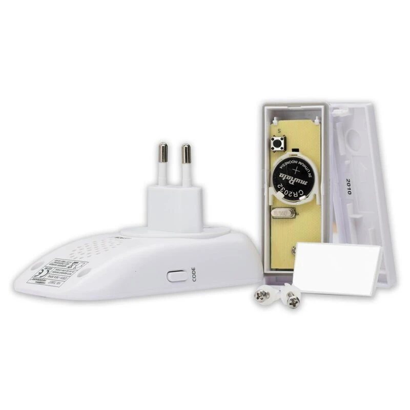 Funkklingel Funkgong-Set HX Brilliant Mit Optischem Rufsignal Steckdose 5 Funkklingel Funkgong-Set HX Brilliant Mit Optischem Rufsignal Steckdose – Bild 3