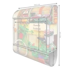 Großer Briefkasten Mailbox Wandbriefkasten Grünes Fahrrad -Hochwertiger Türklingelladen grosser briefkasten mailbox wandbriefkasten gruenes fahrrad5