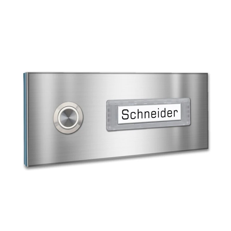 Klingelplatte 145x60mm Mit Wechselbarem Namensschild 3 Klingelplatte 145x60mm Mit Wechselbarem Namensschild