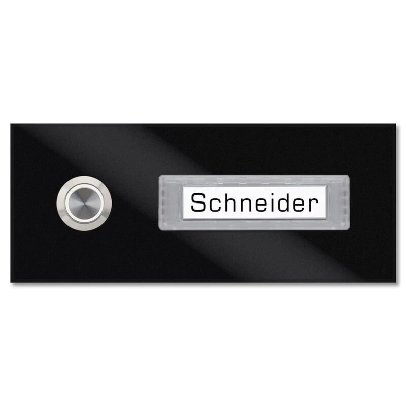 Klingelplatte 145x60mm Mit Wechselbarem Namensschild 6 Klingelplatte 145x60mm Mit Wechselbarem Namensschild – Bild 4