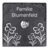 Klingelschild Schiefer 100x100mm Blumen 2 Klingelschild Schiefer 100x100mm Blumen -Hochwertiger Türklingelladen klingelschild schiefer 100x100mm blumen