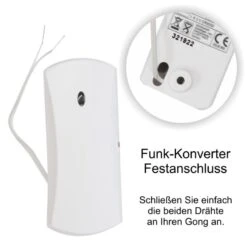 Klingelsignal Weiterleiten Per Funk VIBRATION Komplettset -Hochwertiger Türklingelladen klingelsignal weiterleiten per funk vibration komplettset2