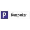 Kurzparker Parkplatzschild Langformat -Hochwertiger Türklingelladen kurzparker parkplatzschild langformat