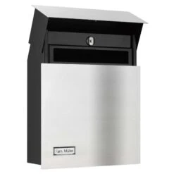 Premium Briefkasten Edelstahl Mit Namensschild Und Zeitungsfach 11 Premium Briefkasten Edelstahl Mit Namensschild Und Zeitungsfach -Hochwertiger Türklingelladen lcd premium briefkasten edelstahl mit namensschild und zeitungsfach3